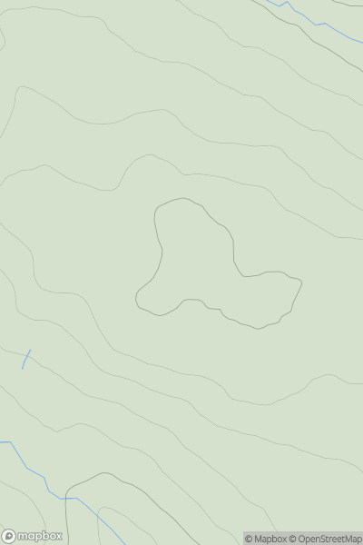 Thumbnail image for Craigend Hill [Pitlochry to Braemar & Blairgowrie] showing contour plot for surrounding peak